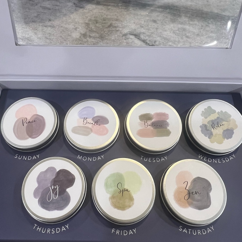 Sand And Fog Days Of The Week Boxed Variety Scented Candle Gift Set
